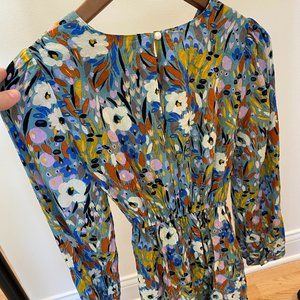 Motherhood Maternity three-quarter sleeve spring blouse, size small